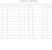 비밀문서수발대장